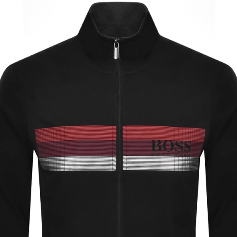 Alternative Image for ProductBOSS Bodywear Lounge Full Zip Sweatshirt Black2
